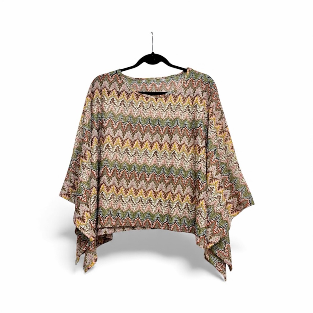 Multicolor Zigzag Pattern Women's Top - image 1